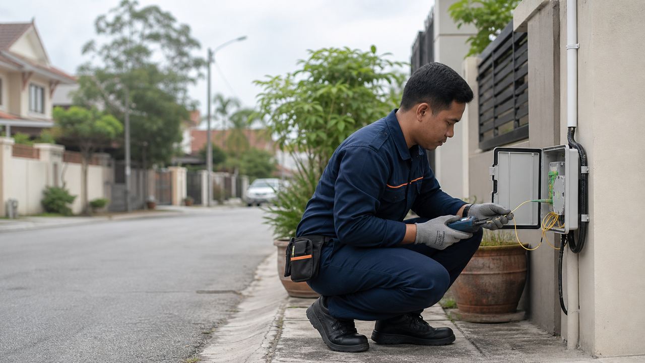 Pemeriksaan Laluan Fibre di Kuala Selangor